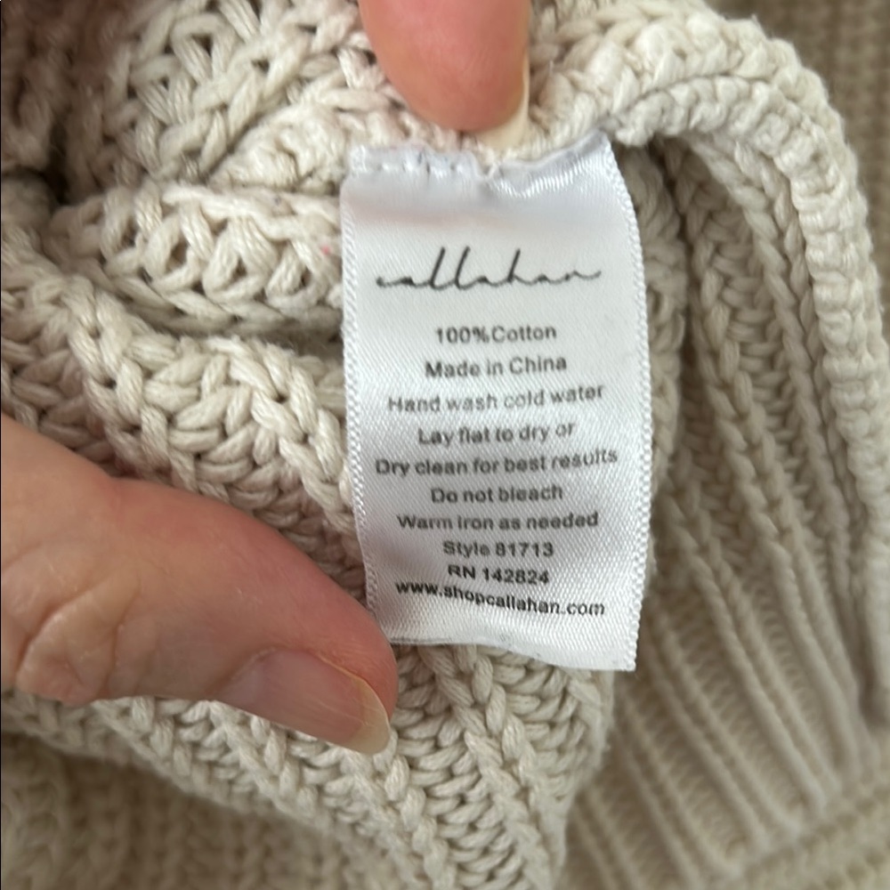Cotton Ribbed Sweater - Picture 5 of 5